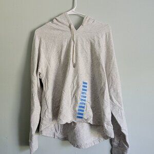 Member's Mark Grey Hoodie Women's Large French Terry High-Low Long Sleeve NWT